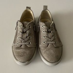 Tan & Silver Sneakers